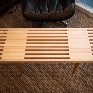 3660 Maple Two thirds open slat bench or table image 5