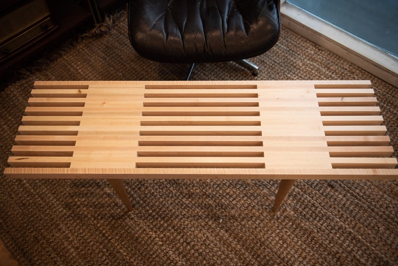 3660 Maple Two thirds open slat bench or table image 5