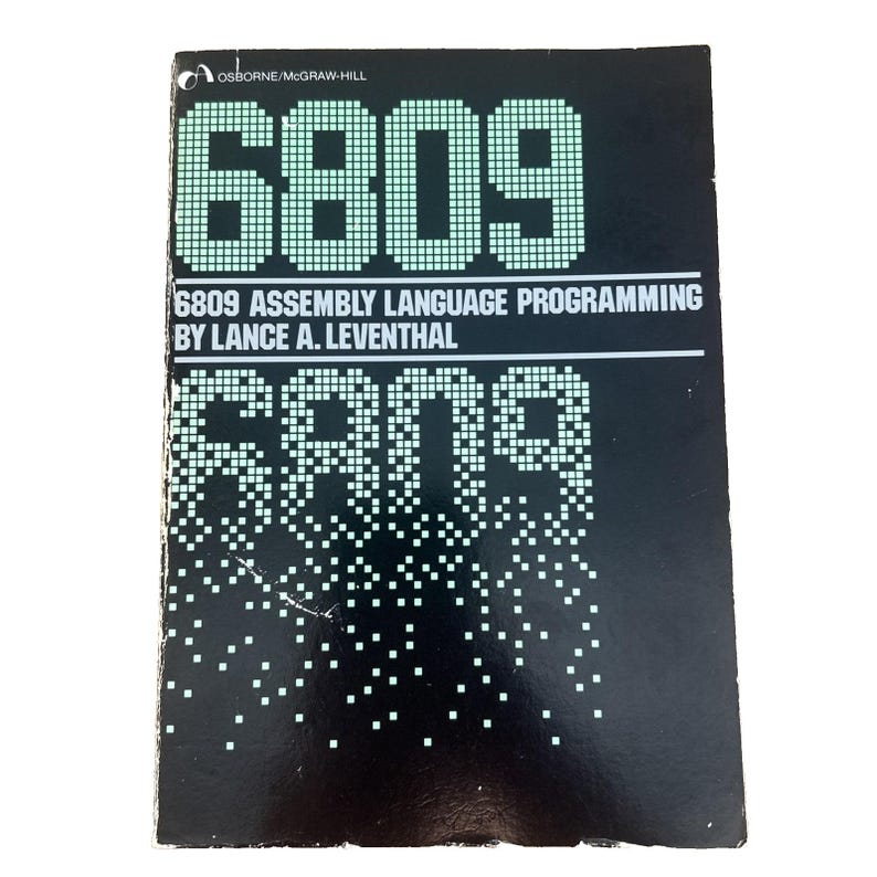 6809 Assembly Language Programming Leventhal Color Computer 1981 VTG Retro image 1