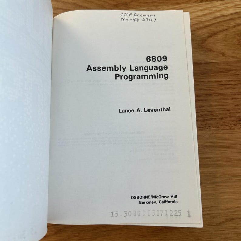 6809 Assembly Language Programming Leventhal Color Computer 1981 VTG Retro image 11