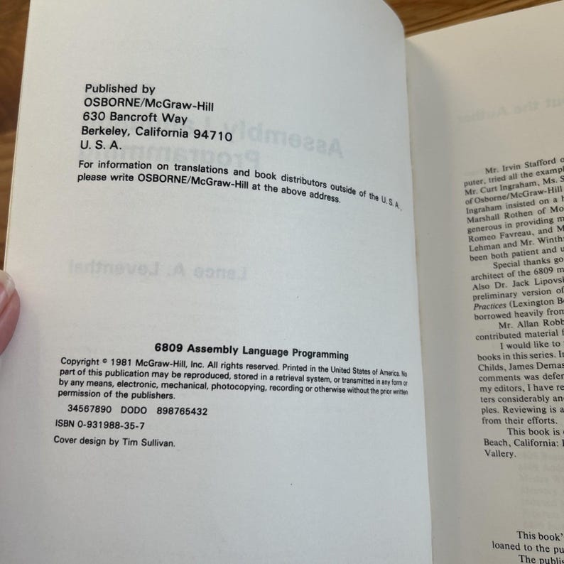 6809 Assembly Language Programming Leventhal Color Computer 1981 VTG Retro image 12