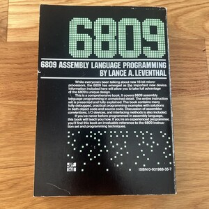 6809 Assembly Language Programming Leventhal Color Computer 1981 VTG Retro image 7