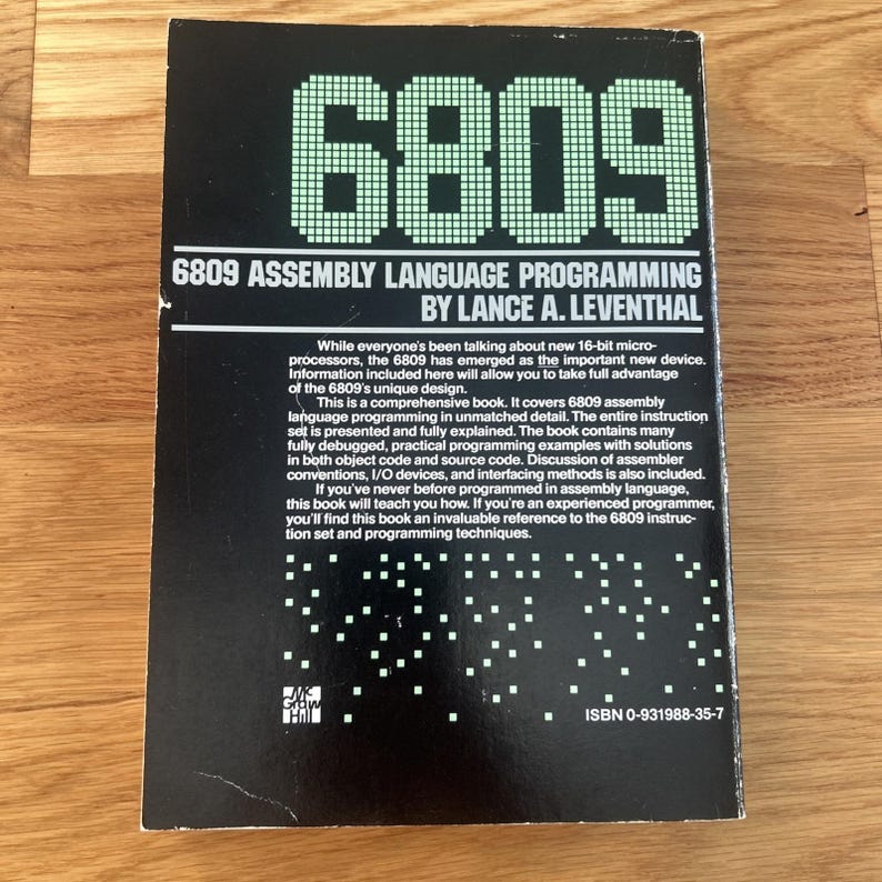 6809 Assembly Language Programming Leventhal Color Computer 1981 VTG Retro image 7