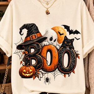 Halloween-Shirt mit Strasssteinen (PNG), Gothic-Glamour-Halloween-Shirt (PNG), Glitzer-Shirt-Design, Kürbis mit Hexenhut (PNG), Fledermaus-Spinnennetz-Clipart
