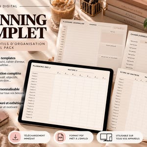 Digitaler Lernplaner für Schüler 2026–2027 (Französisch) | J-Methode & Fehlerprotokoll | Goodnotes PDF-Prüfungsplaner