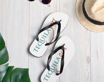 Chanclas de playa Tequila Girl™ – Regalo ideal para amantes del tequila, perfectas para vacaciones y para la piscina.
