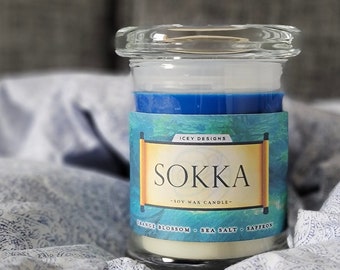 Sokka // The Last Airbender // Anime 8oz Jar Scented Soy Candle