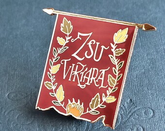 Zsu Viktara - Kiss of Deception by Mary Pearson Enamel Pin