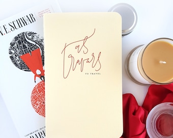 As Travars Journal — Hand Lettered A Darker Shade of Magic by V.E. Schwab Notebook or Planner