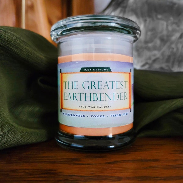 The Greatest Earthbender // Toph Beifong // The Last Airbender 8oz Jar Scented Soy Candle