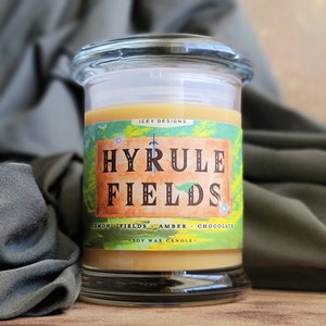 Hyrule Fields // Zelda Inspired // Link // Video Game 8oz Jar Scented Soy Candle