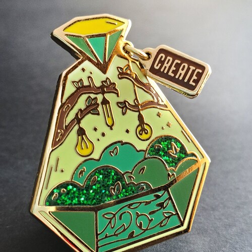 Create Potion Inspirational Enamel Pin Etsy