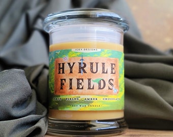 Hyrule Fields // Zelda Inspired // Link // Video Game 8oz Jar Scented Soy Candle