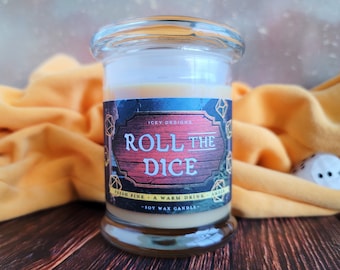 Roll the Dice // Dungeons & Dragons 8oz Jar Scented Soy Candle