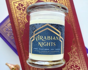 Arabian Nights //  8oz Jar Scented Soy Candle