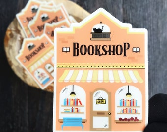 Bookshop Vinyl Sticker