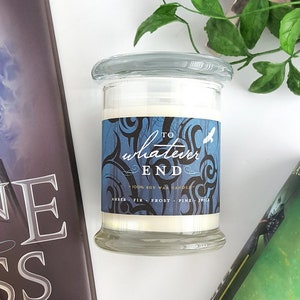 To Whatever End // Rowan - Throne of Glass 8oz Jar Candle — Scented Soy Candle