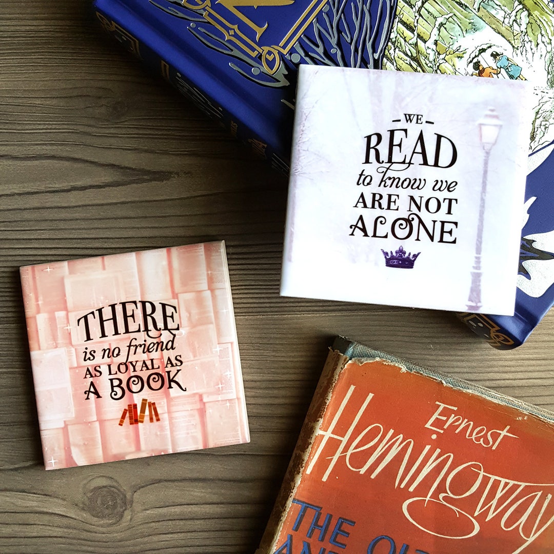 Literary Tiles Home Decor for Book Lovers Etsy