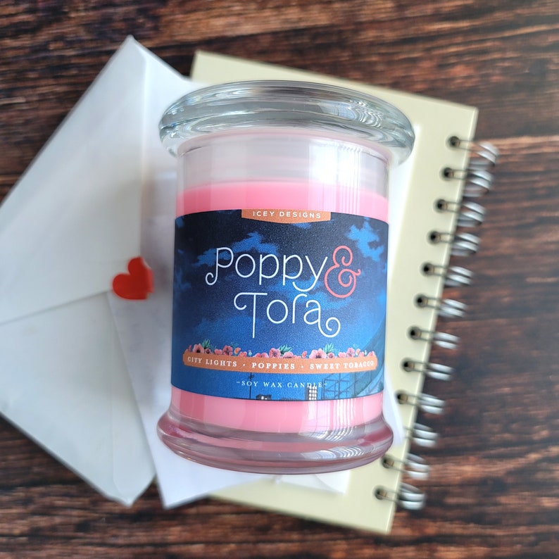 Poppy & Tora // Midnight Poppy Land 8oz Jar Soyed Soy Candle Etsy