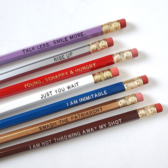 Set of 7 Hamilton Pencils Imprinted Pencils Engraved