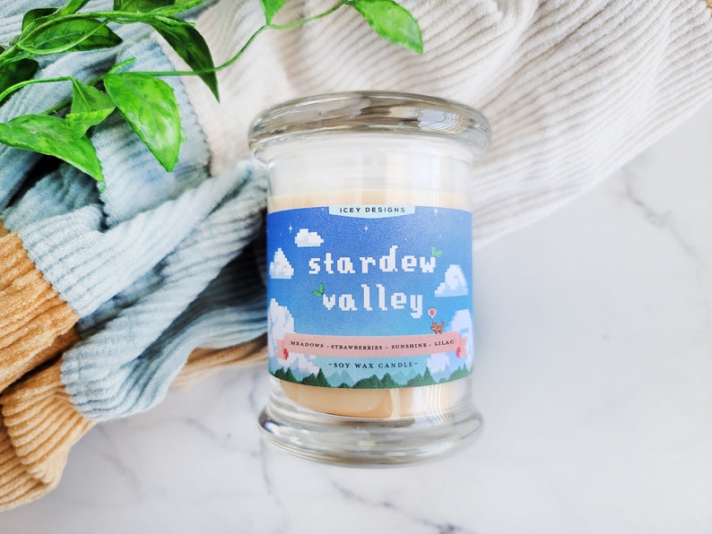 Stardew Valley-Inspired 8oz Jar Scented Soy Candle image 1