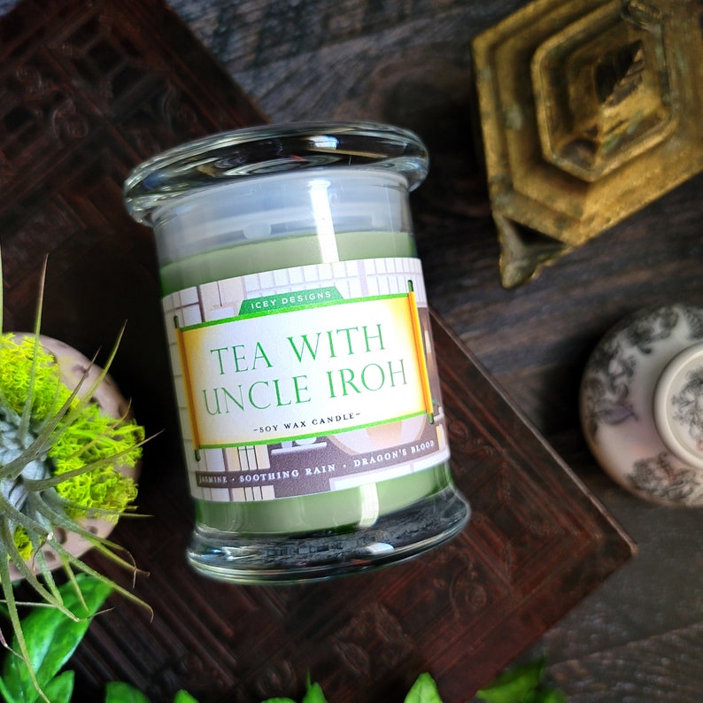 Tea with Uncle Iroh // Last Airbender 8oz Jar Scented Soy Candle image 1