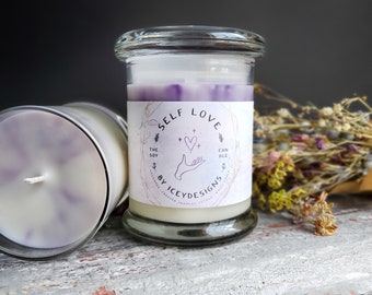 Self Love - 8oz Jar Scented Soy Candle
