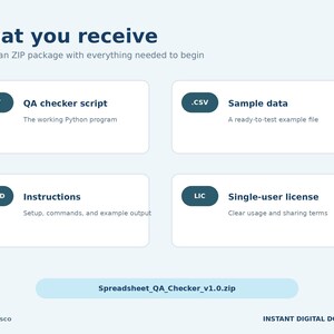 Spreadsheet QA Checker Python Script, CSV Data Quality Tool image 5