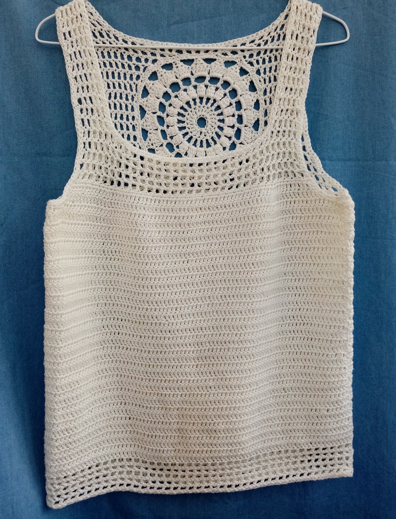 Crochet Pattern PDF Mandala Vest Top | Etsy