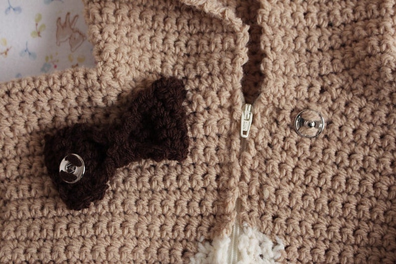 CROCHET PATTERN Baby Bear Playsuit pdf image 3