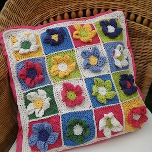 Blooming Cushion CROCHET PATTERN pdf