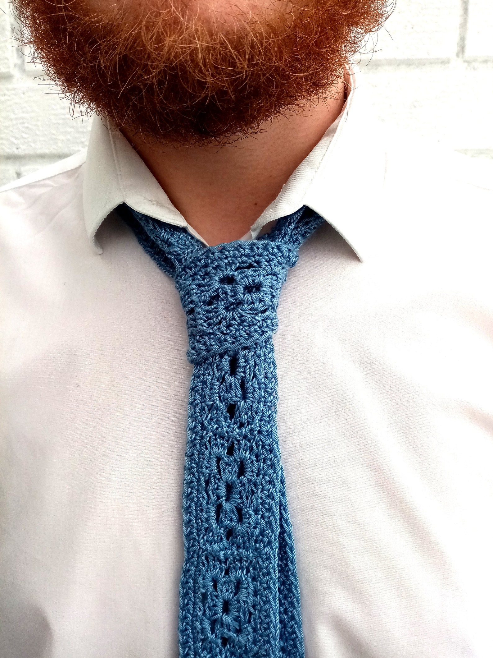 Crochet Tie Pattern Pdf STEEL TIE Granny Square Tie (Instant Download