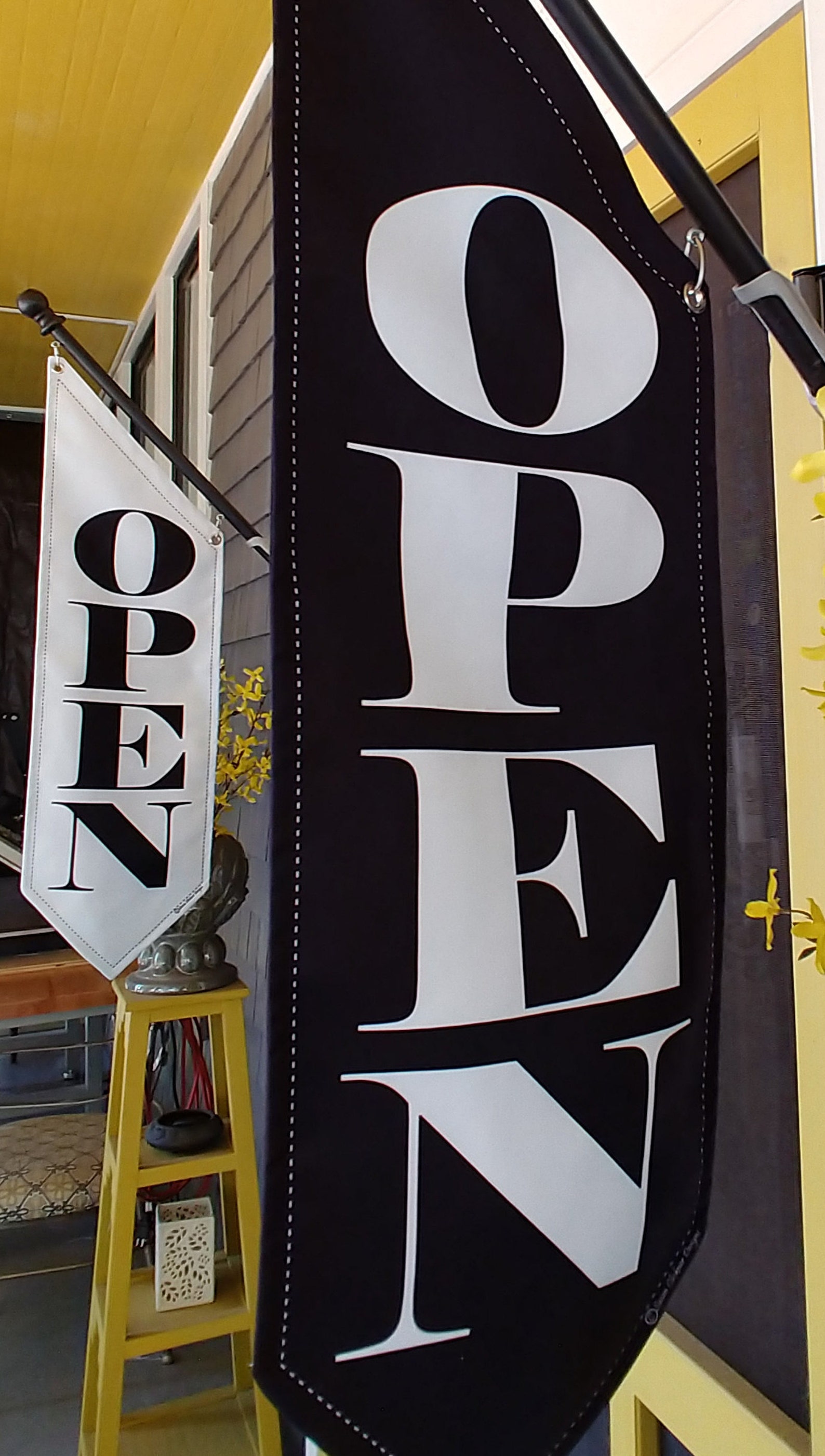 ELEGANT OPEN Flag Double Sided Heavy Weight Canvas - Etsy