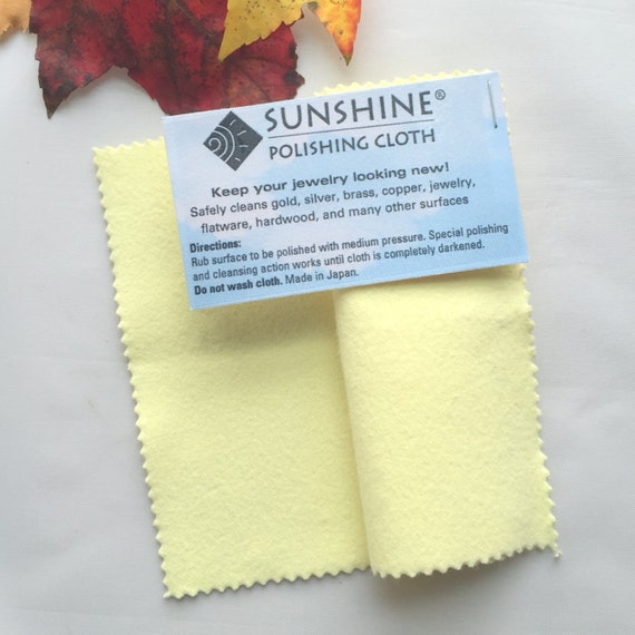 Sunshine Polishing Cloth R, Jewelry Polisher for Gold, Silver, Copper,  Brass Jewelry and Flatware 