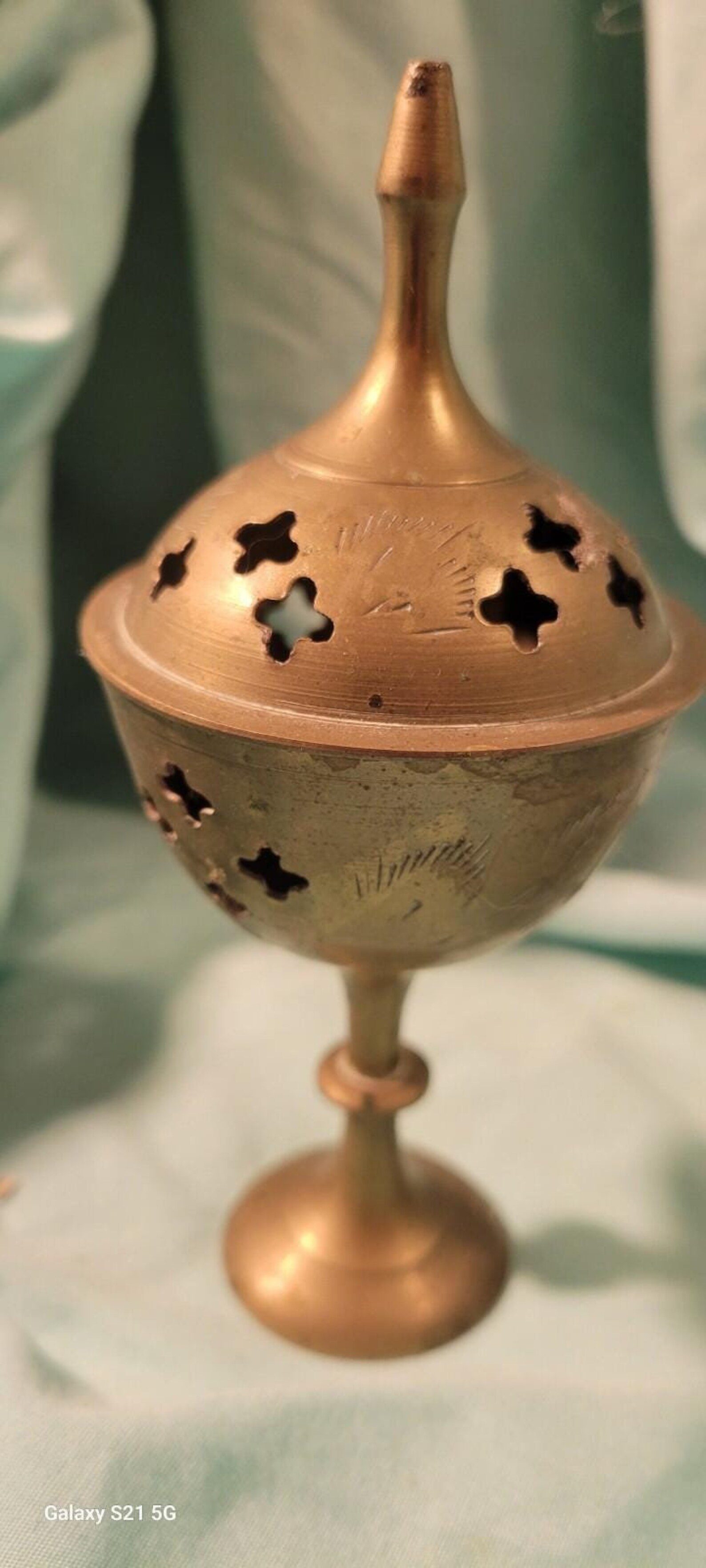 Circa Brass Incense Burner