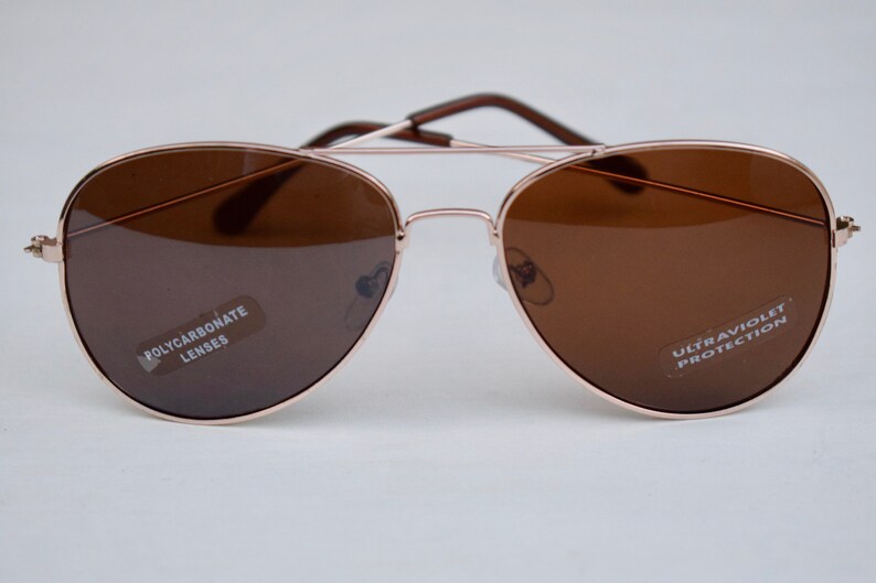 Golden Aviator Sunglasses image 5