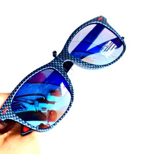 Wayfarer Black Blue Lens Sunglasses