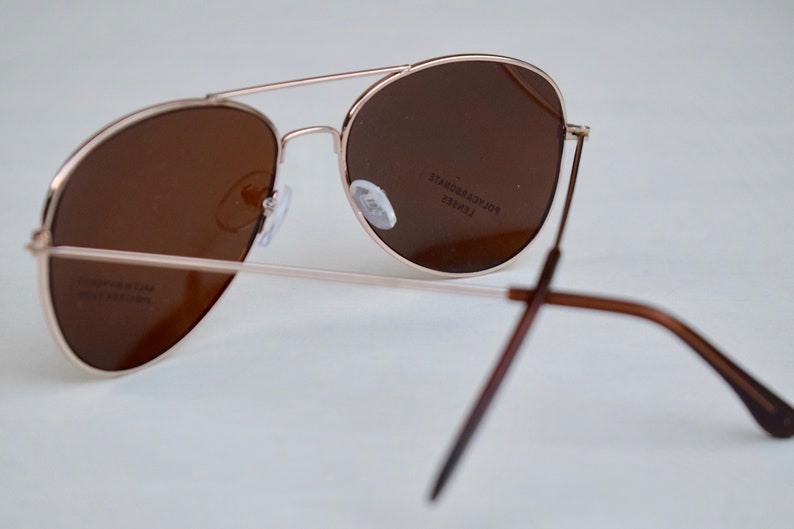 Golden Aviator Sunglasses image 3