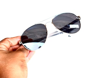 Aviator Pilot Silver Sunglasses