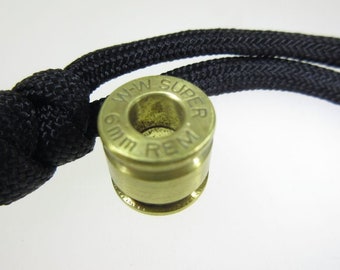 Bullet Casing Recycled Brass Paracord Lanyard Beads by Bullet KeyRing ~ 10 Sizes