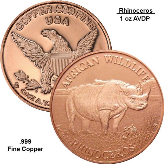 1 oz .999 Pure Copper Round/Challenge Coin (Morgan Dollar Design