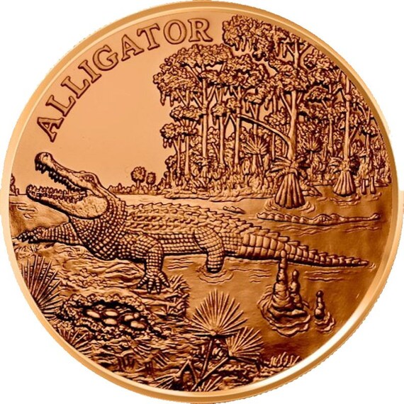 American Wildlife Series 1 Oz .999 Pure Copper Round Challenge