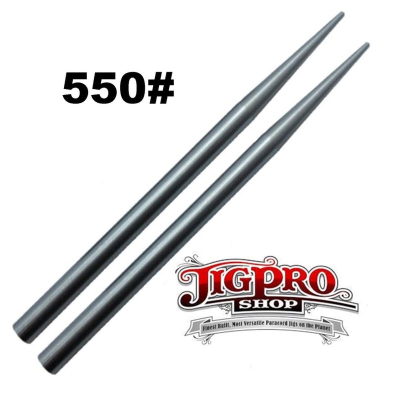 Stainless Steel 550 Type III Paracord Fid, Jig, Lacing, Stitching Needles (2) 3 1/2"