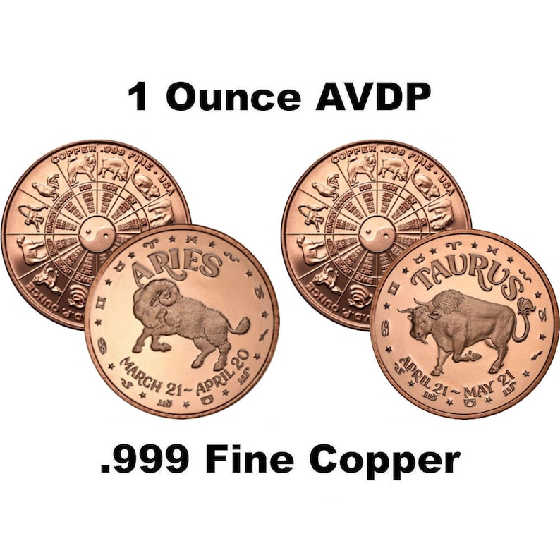 Taurus 1oz Copper Round