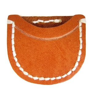 100% Hand Made Genuine Leather Challenge Coin Protective Pouch / Sleeve