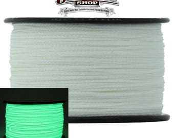 Glow-in-the-Dark .75mm x 300' Nano Cord Paracord Made in the USA