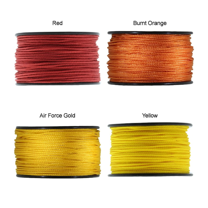 Micro Cord Paracord 28 Colors 1.18mm X 125' Made in Etsy