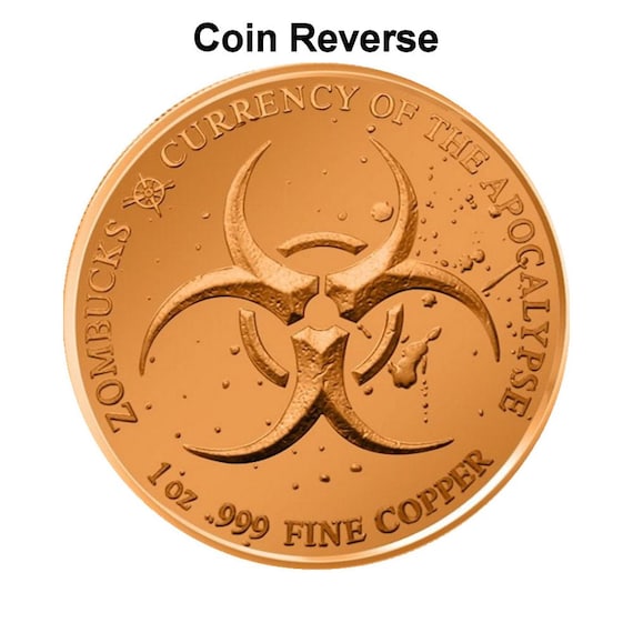 Zombucks Series 1 Oz .999 Pure Copper BU Round / Challenge Coin - Etsy