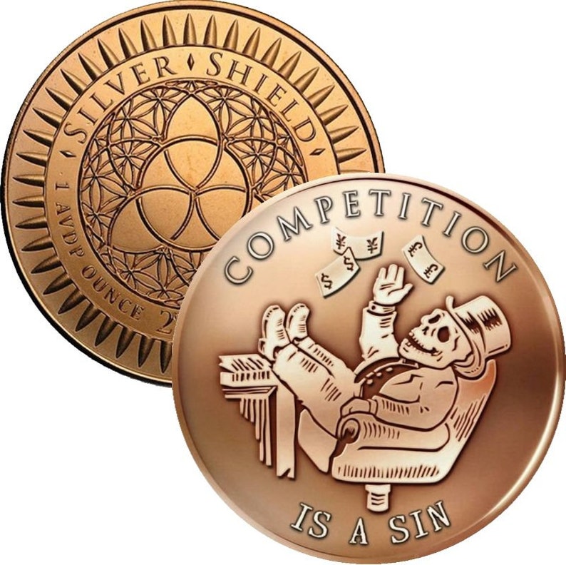 Cryptocurrency Icon Series 1 Oz .999 Pure Copper Medallion In Protective Sleeve