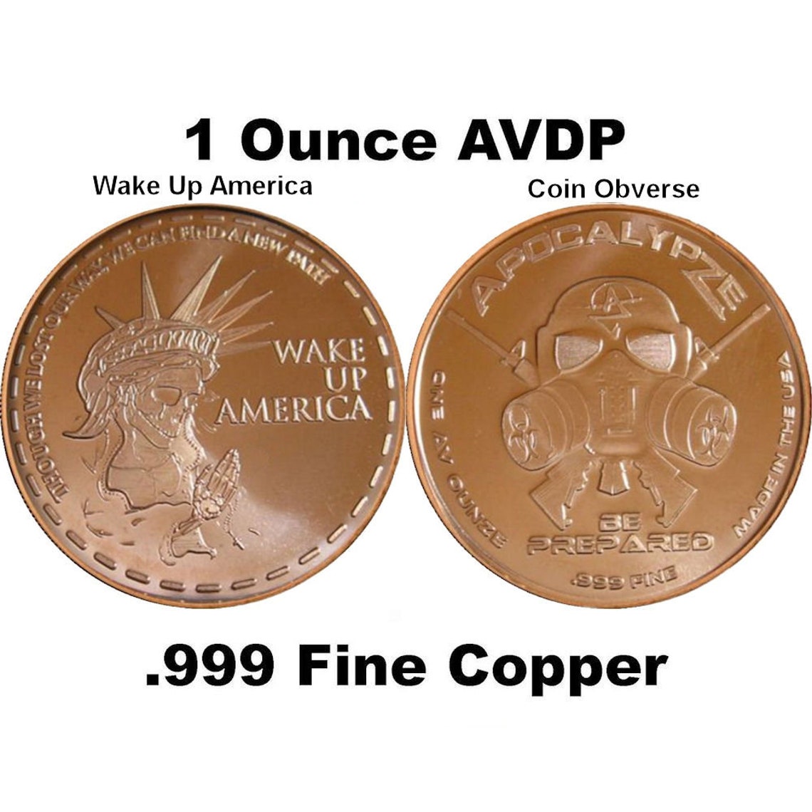 Don't Tread On Me 1 Oz Copper Rounds